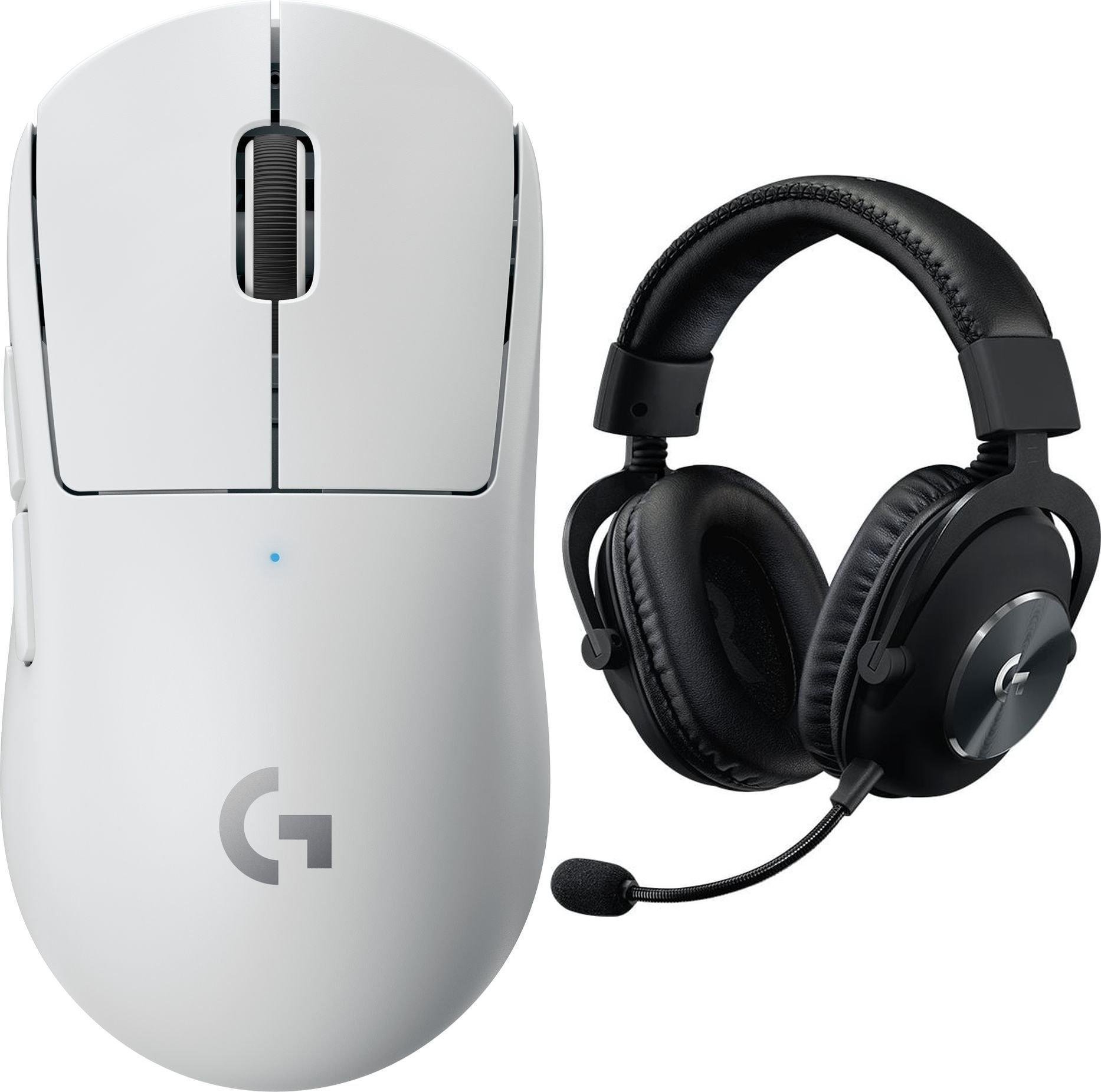 Mysz Logitech G Pro X Superlight White (910-005942) + G Pro X Czarne (981-000818)