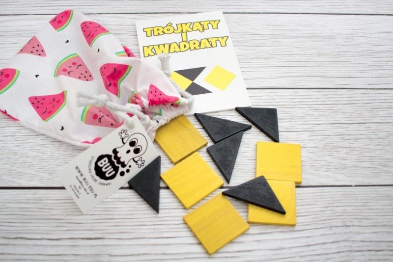 ŁAMIGŁÓWKA UKŁADANKA TRÓJKĄTY I KWADRATY