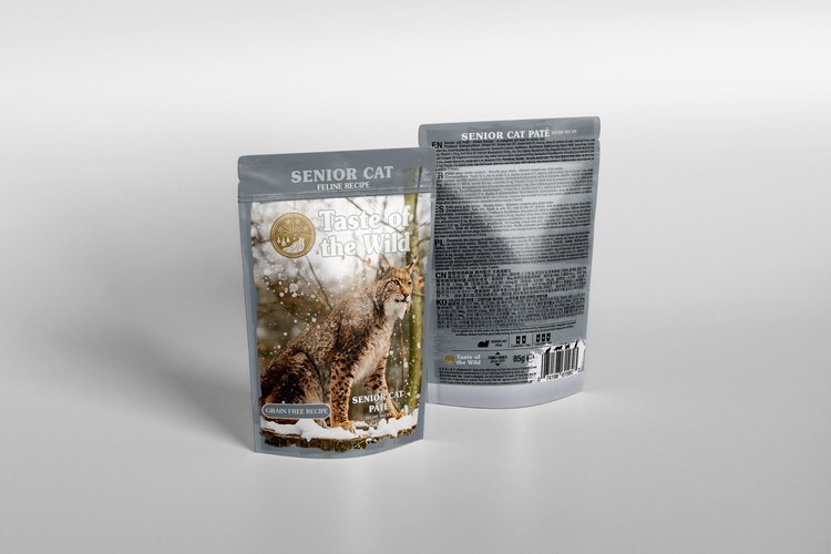 TASTE OF THE WILD Senior Cat 85 g. Pasztecik z kurczka i wątróbki z kurczaka. Karma dla kotów w starszym wieku. sztuka
