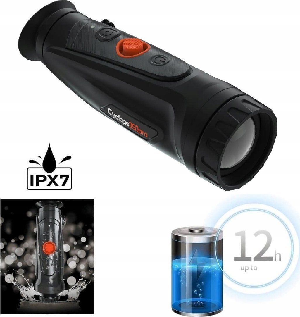 Kamera Urządzenie termowizyjne ThermTec Cyclops CP350 PRO, obiektyw 50mm, 384x288