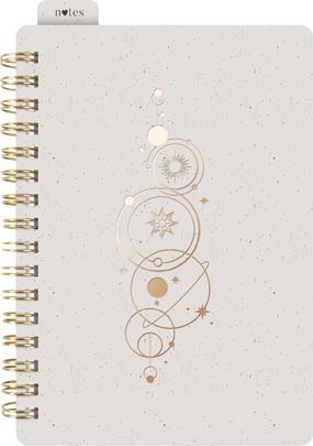 MFP paper kołozeszyt z gumką A6 w linie 80k/80g kremowy 7501616