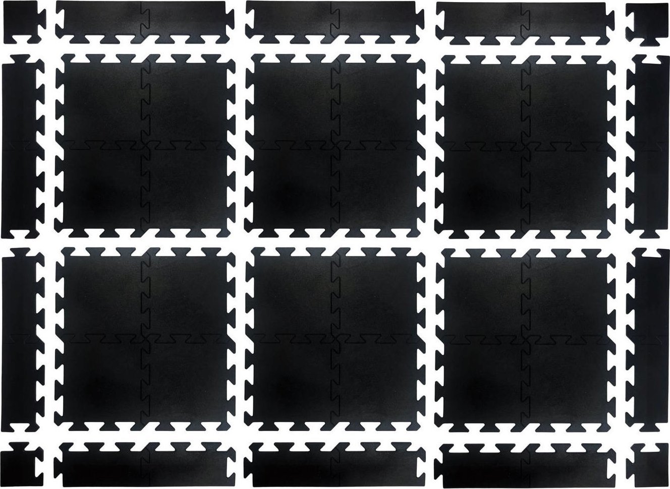 UnderFit Puzzle gumowe UNDERFIT 20 mm 6 m2 + zakończenia