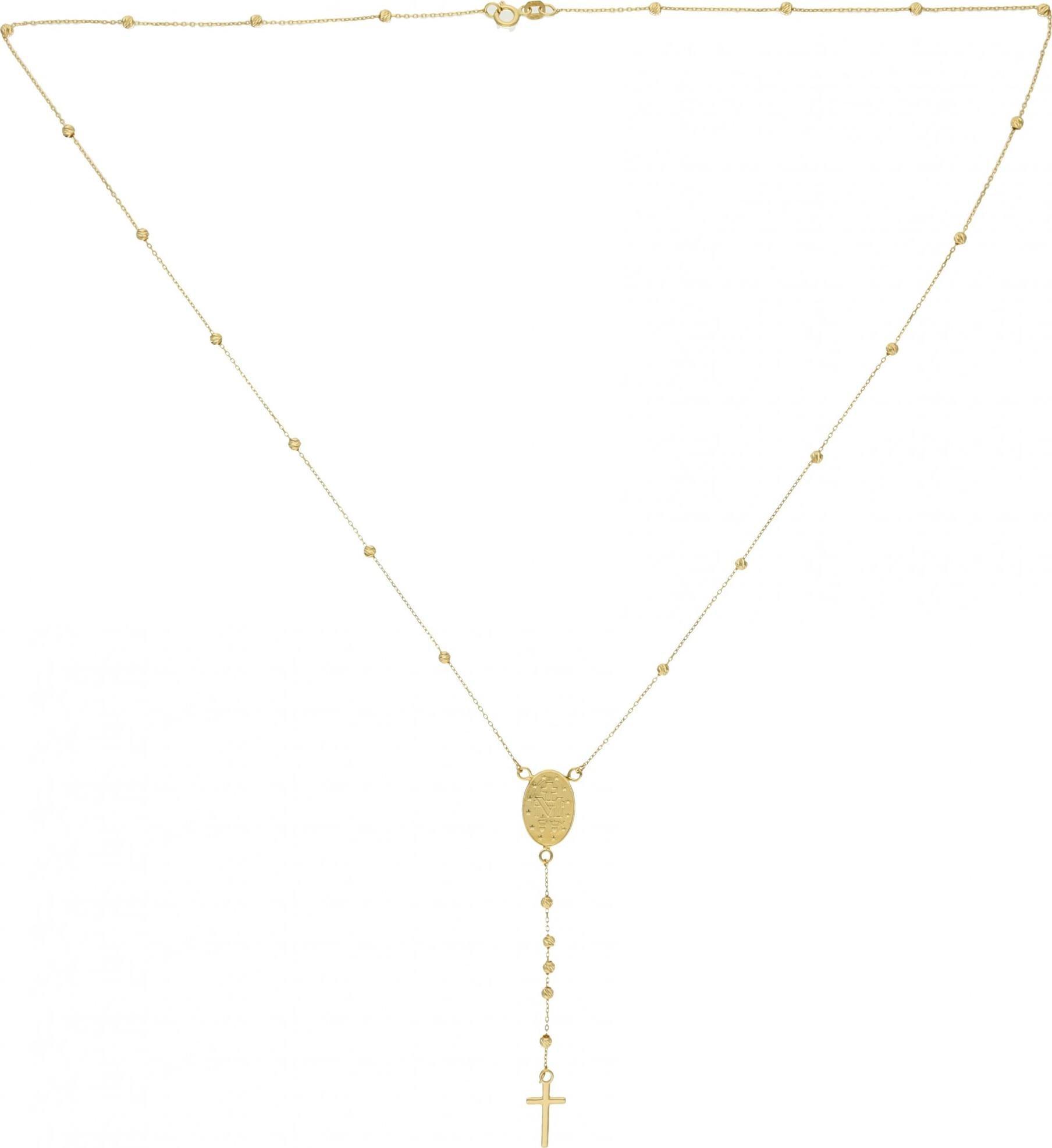 Rosanto Prawdziwy różaniec ze złota 55 cm 585 14k