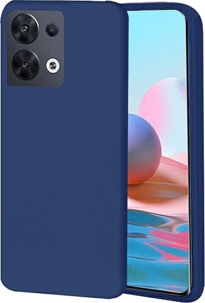 Beline Etui Candy Oppo Reno 8 granatowy/navy