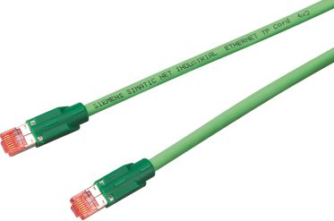 Siemens Kabel krosowy patchcord SF/UTP kat. 6A zielony 1m (6XV1870-3QH10)