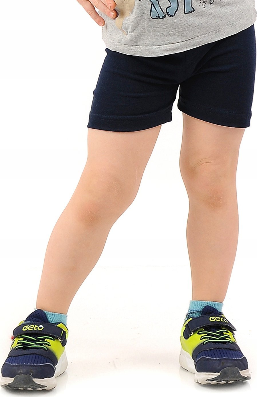 Krótkie spodenki chłopięce Kolarki dziecięce Getry 1/2 Szorty Granatowe 92