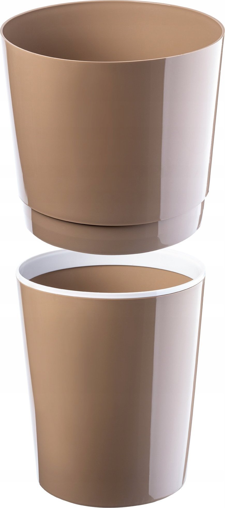 Kadax Doniczka Osłonka Na Kwiaty Wysoka 25cm Beżowa