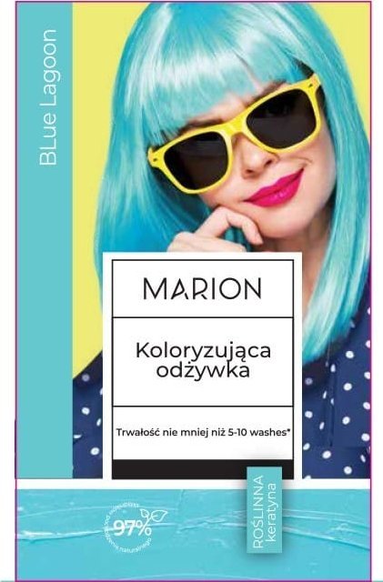 Marion MARION Odżywka koloryzująca do włosów (5-10 myć) - Blue Lagoon 35 ml