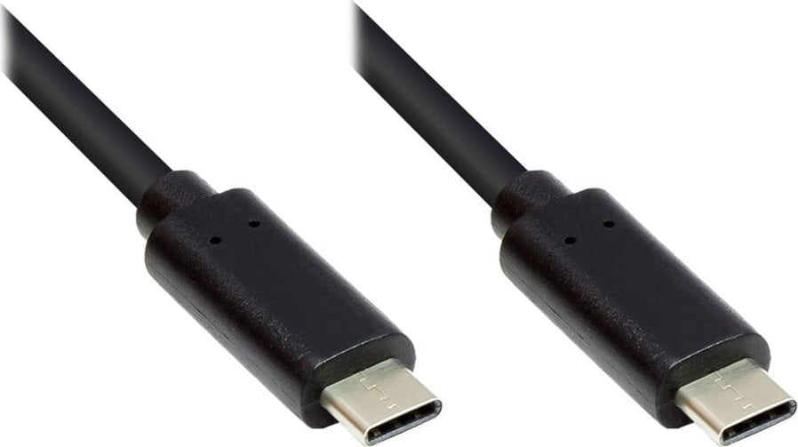 Kabel USB Alcasa USB-C - USB-C 1 m Czarny (GC-M0113)