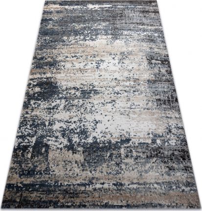 Dywany Łuszczów Dywan OHIO CB10A beton - Strukturalny, dwa poziomy runa krem / niebieski, 80x150 cm