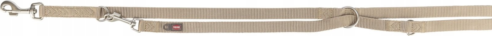 Trixie Premium smycz regulowana dla psa taśma piaskowy XS: 2.00 m/10 mm