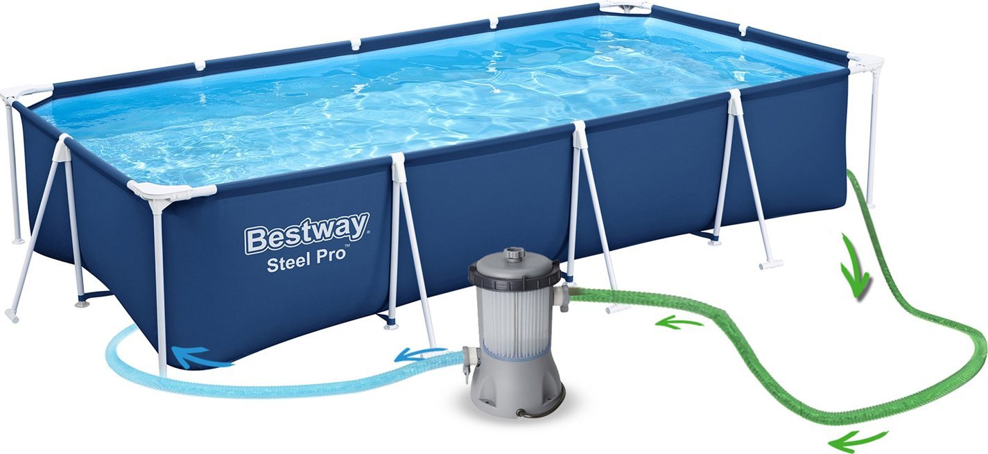 Bestway Basen ogrodowy stelażowy 400 x 211 x 81 cm 15w1 Bestway 56405N