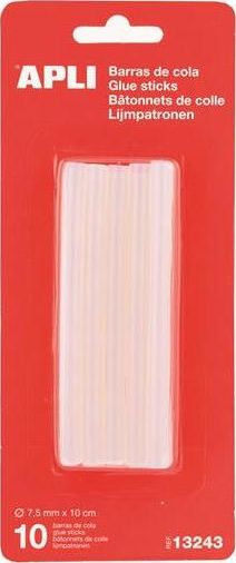 Wkłady klejowe Apli 7.5 mm x 100 mm przezroczyste 10 szt. 13243