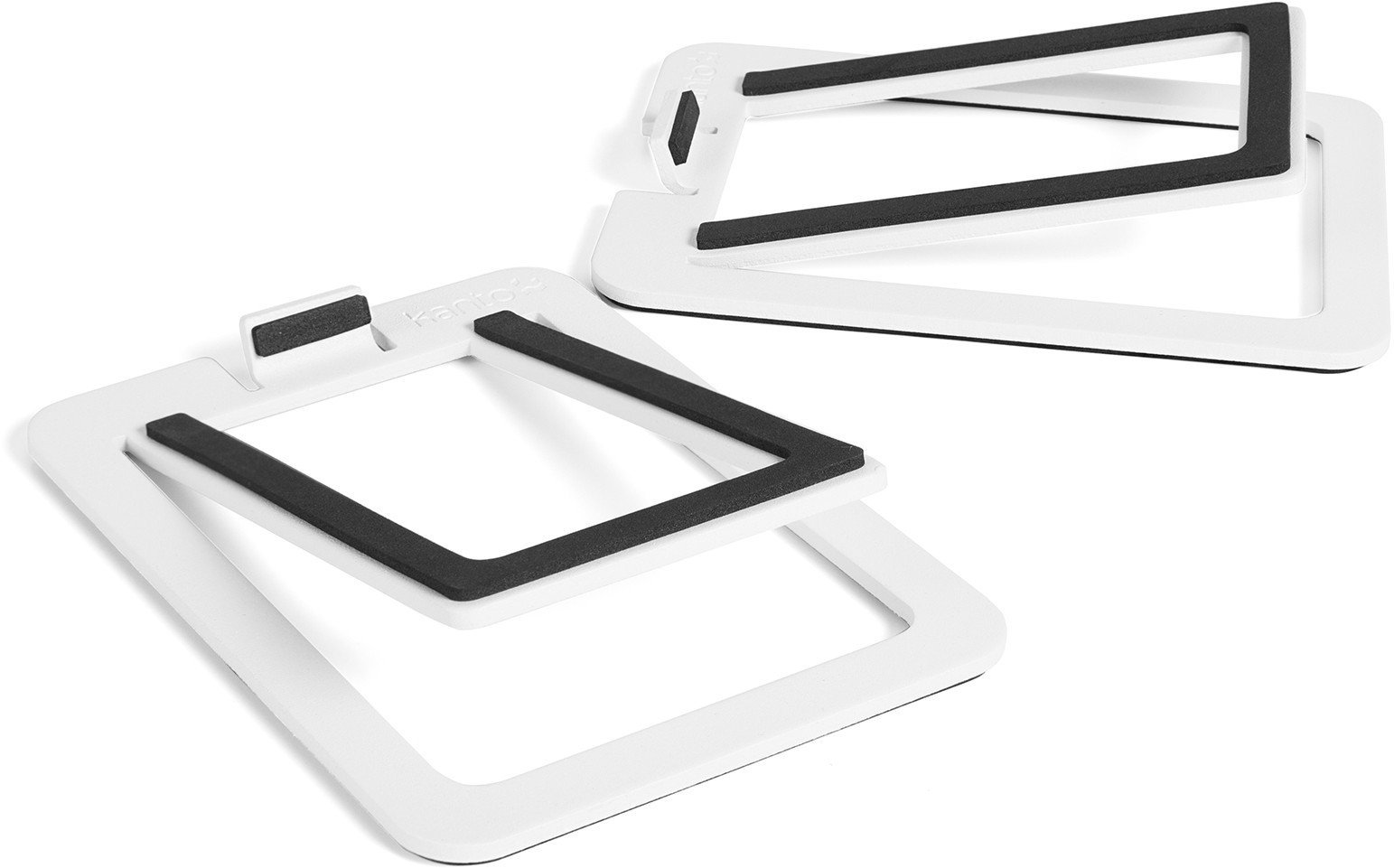 KANTO AUDIO DESKTOP SPEAKER STANDS FOR SMALL SPEAKERS - WHITE (PAIR)