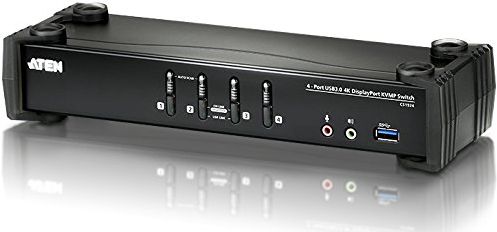 Przełącznik Aten ATEN PRZEŁĄCZNIK KVM CS1924-AT-G 4-PORTOWY USB 3.0 4K DISPLAYPORT (CS1924-AT-G) - KVVATEPRZ0008