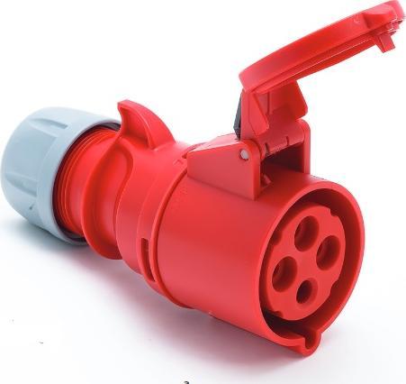 PCE Gniazdo przenośne 32A 3P+Z 400V IP44 - Shark 224-6 PCE