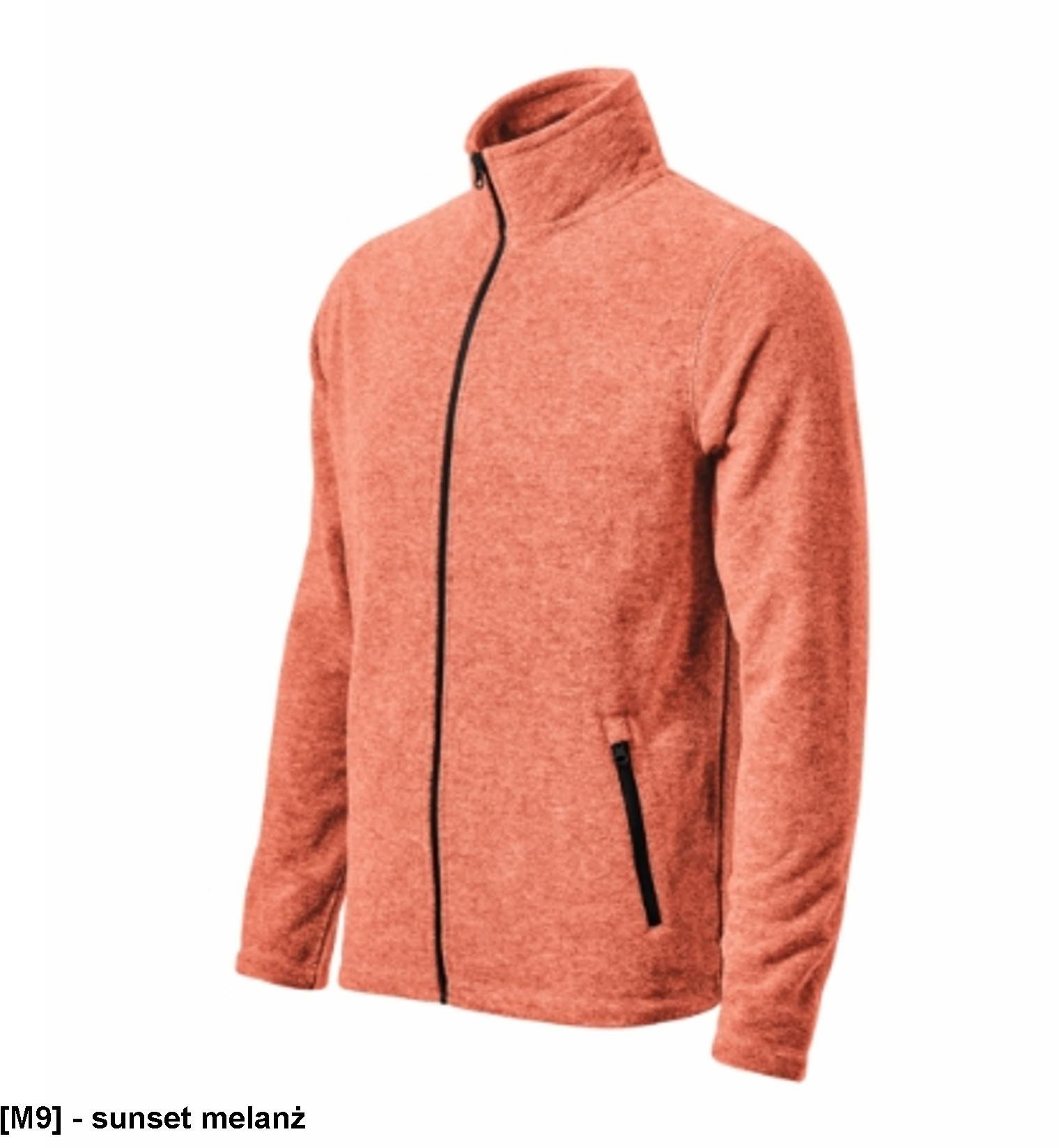 Factor - ADLER - Factor - Micro polar męski, 300 g/m2, 100 % micro poliester z recyklingu - sunset melanż M