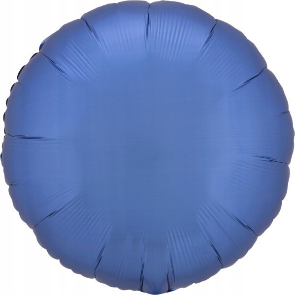 AMSCAN Balon foliowy Lustre Azure niebieski okrągły 43cm 9914095