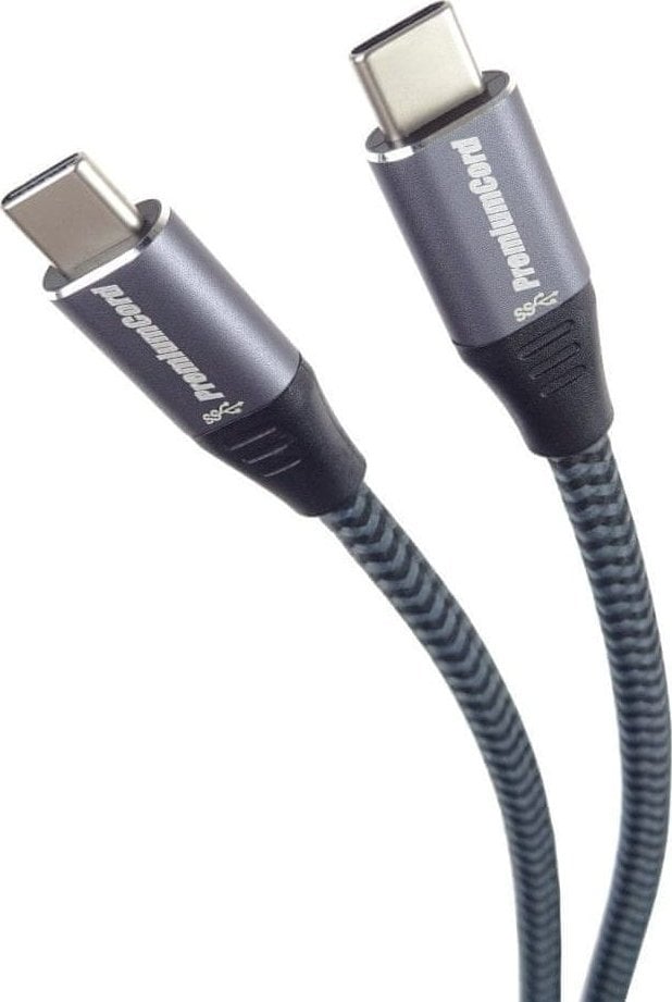 Kabel USB PremiumCord USB-C - USB-C 1.5 m Czarny (ku31ct15)
