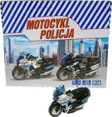 Hipo Motocykl Policja 13cm z napędem, światło, dźwięk (HKG104)