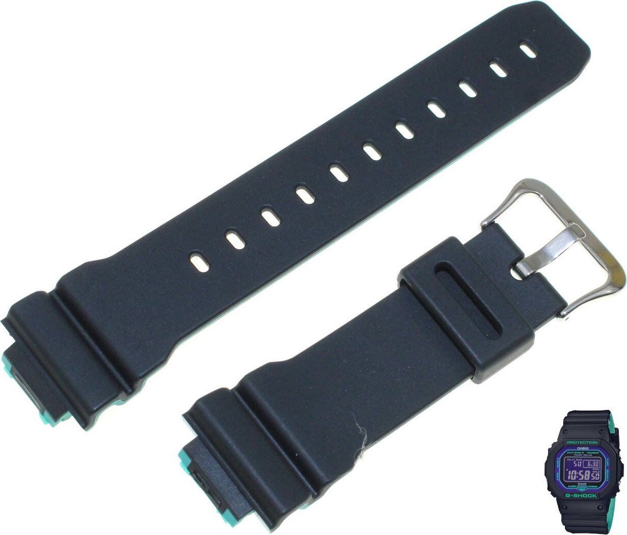 Casio Pasek do zegarka Casio G-Shock GW-B5600 czarno-zielony 10587155