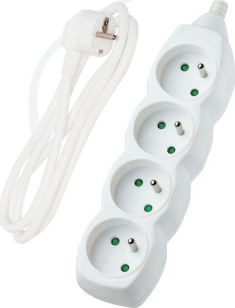 DPM Solid PRZEDŁUŻACZ SIECIOWY 4 GNIAZDA 5M 3x1 10A 2300W