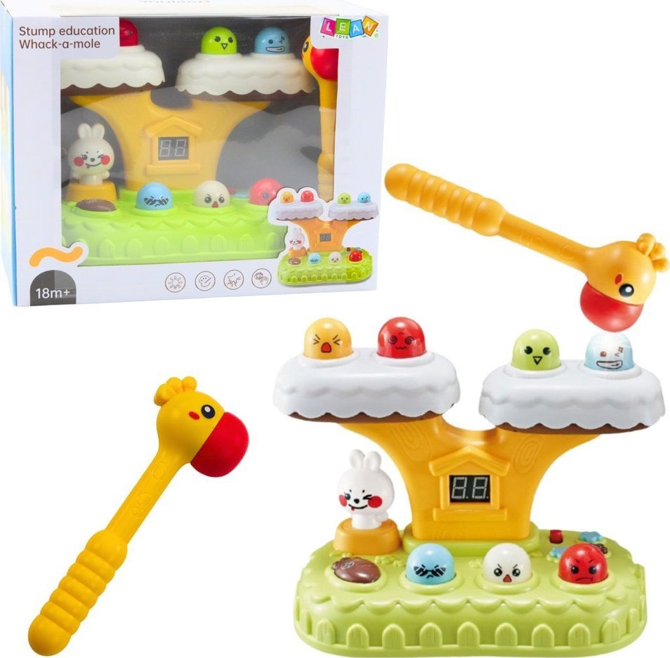 Gra Zręcznościowa Whack-A-Mole Dla Malucha 20 Melodii 7 Poziomów Prędkości