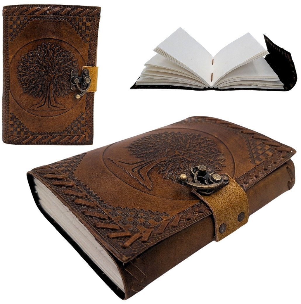 Notes Skórzany Vintage Retro 200 stron Drzewo Życia - AH01