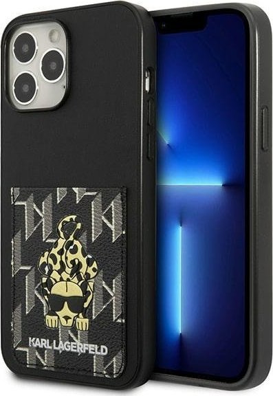 Karl Lagerfeld KLHCP13XCANCNK iPhone 13 Pro Max 6,7" hardcase czarny/black Karlimals Cardslot NoSize