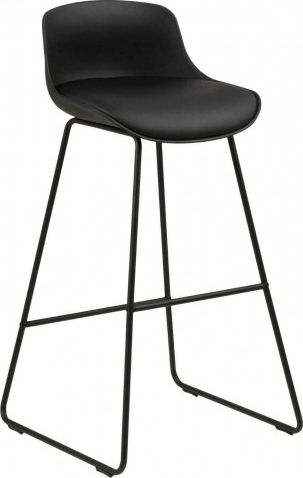 Actona Stołek barowy Tina Black PU
