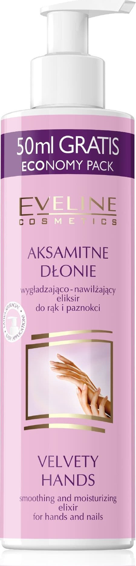 Eveline EVELINE Aksamitne dłonie wygładzająco - nawilżający eliksir do rak i paznokci 245 ml