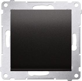 Kontakt-Simon Simon 54 Łącznik jednobiegunowy (moduł) 10AX 250V szybkozłącza czarny mat DW1.01/49