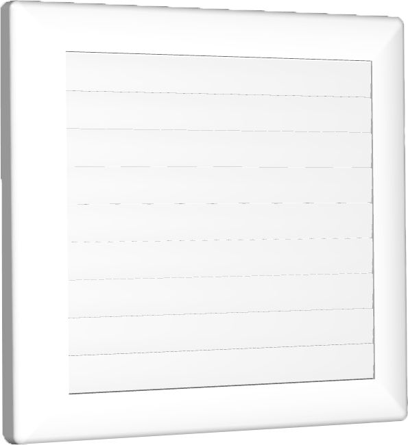 airRoxy Kratka wentylacyjna zamykana na otwór 140x140 biała 170x170mm AirRoxy 1348