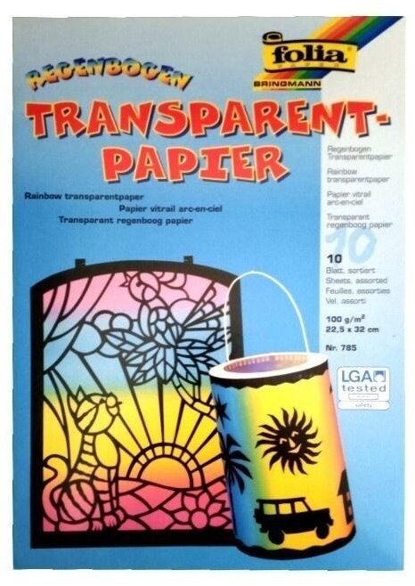 Penword Papier przezroczysty 100g tęczowy 10 arkuszy