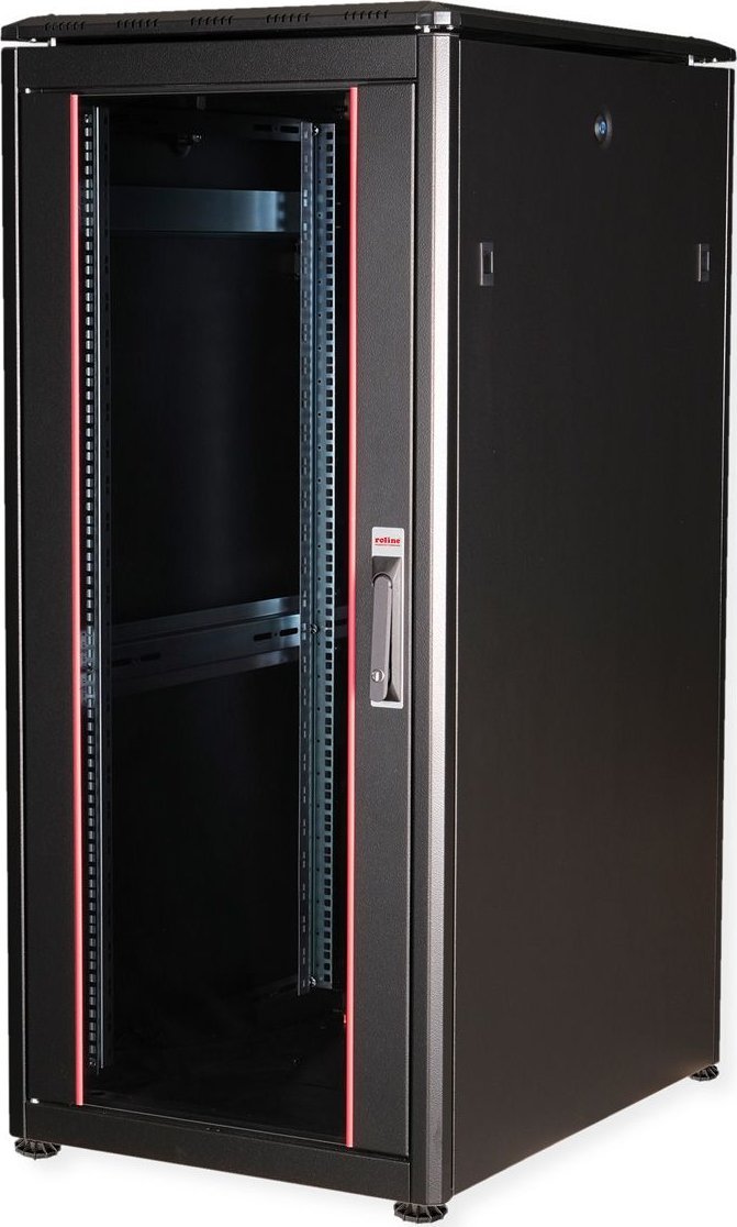 Szafa Roline ROLINE Netzwerkschrank Pro 48,26cm 19Zoll 26 HE 600x800 BxT Glast�r schwarz