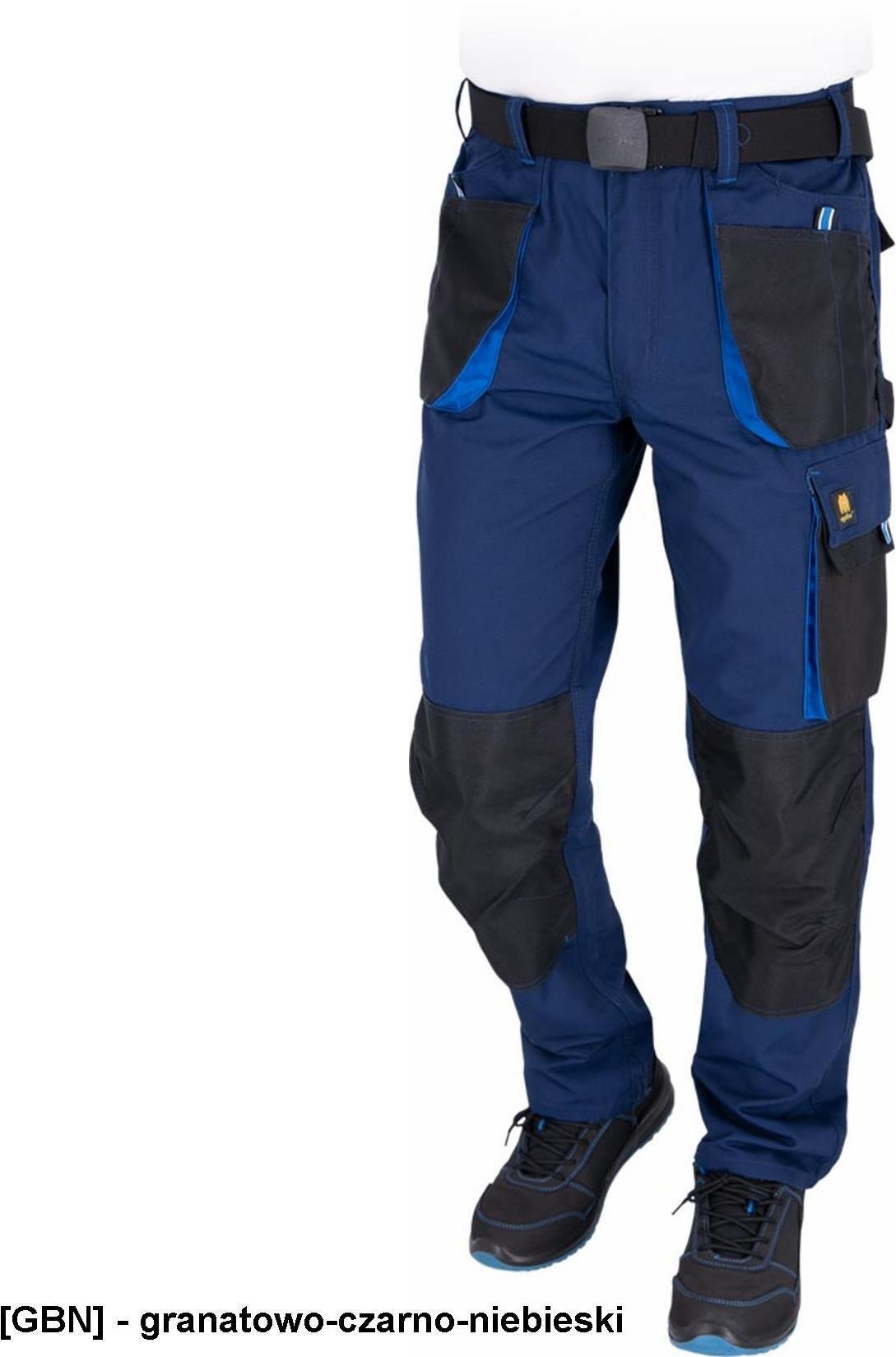 Reis OX-OGR-T Spodnie ochronne do pasa męskie granatowo-czarno-niebieski 68
