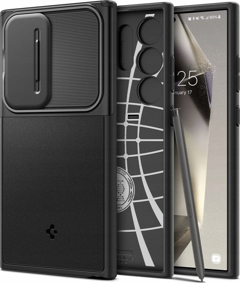 Etui Spigen Optik Armor do Samsung Galaxy S25 Ultra czarny