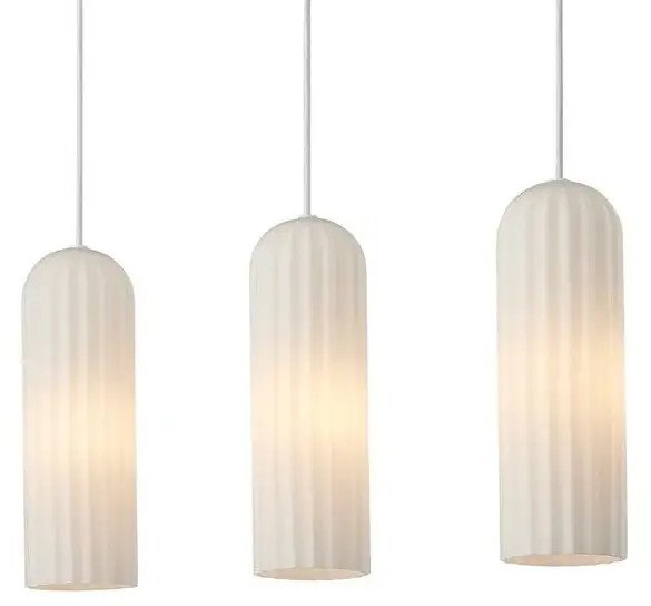 Potrójna lampa wisząca Miella 2412533001 szklana biały