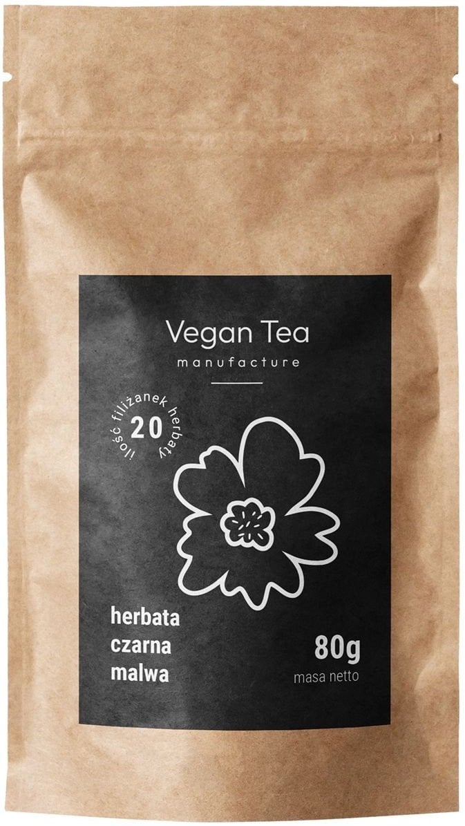 Vegan Tea Herbata czarna Czarna Malwa - opakowanie uzupełniające 80g