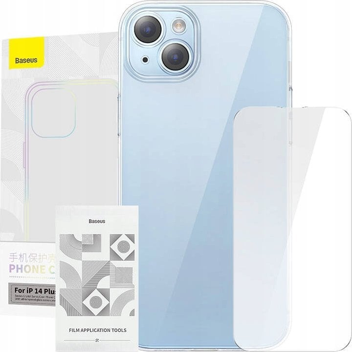 Baseus Etui Baseus Crystal Series do iPhone 14 Plus + szkło hartowane