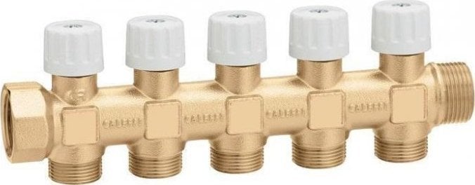 Rozdzielacz z zaworami odcinającymi 3/4X 5 23 p.1,5 GZ