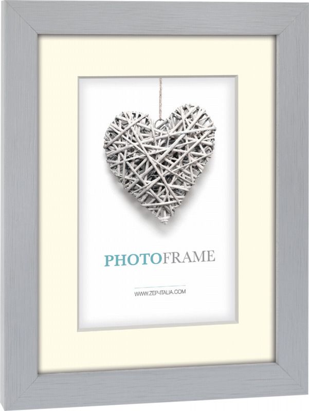 Ramka ZEP Regent 2 15x20 drewniana, szary (V32682)