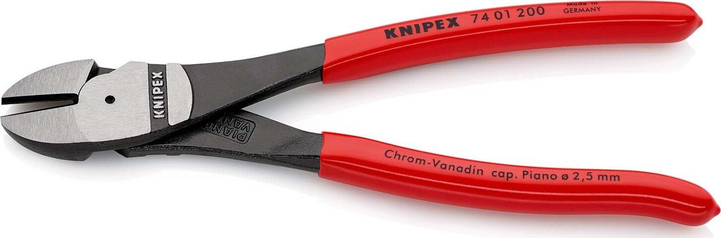 KNIPEX Kraft-Seitenschneider 200 mm. Kunststoff berzogen