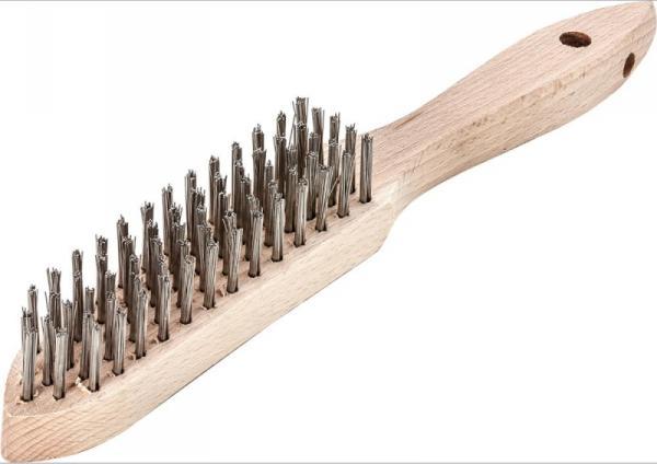 Lessmann Szczotka druciana ręczna, drut stalowy, falisty 0,35mm 5-rzędowy Lessmann