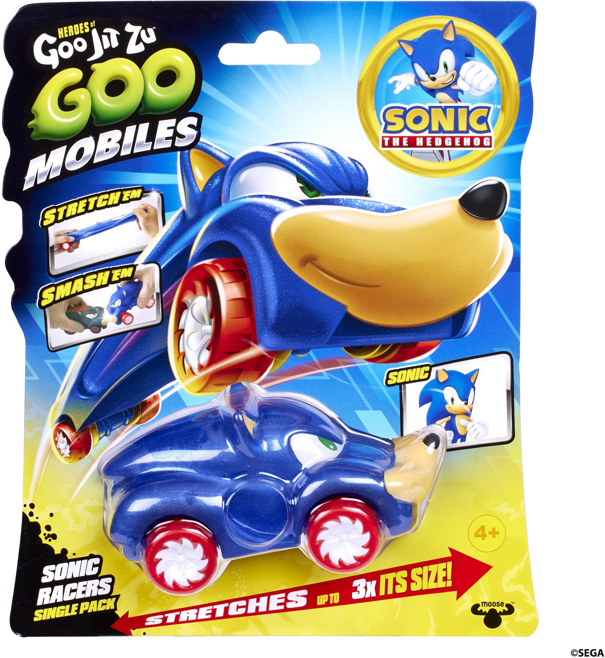 *****Goo Jit Zu Sonic Stretches Mobiles 08265