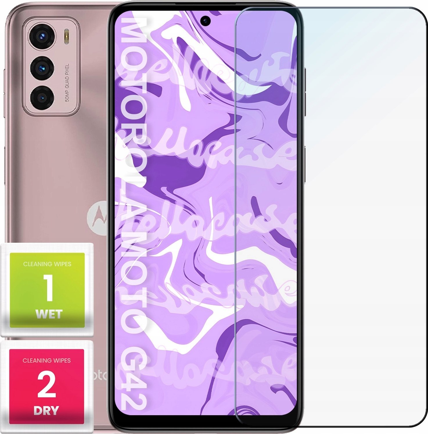 Hello Case Szkło Hartowane do Motorola Moto G42 (szybka 9H, płaskie 2.5D, ochronne)