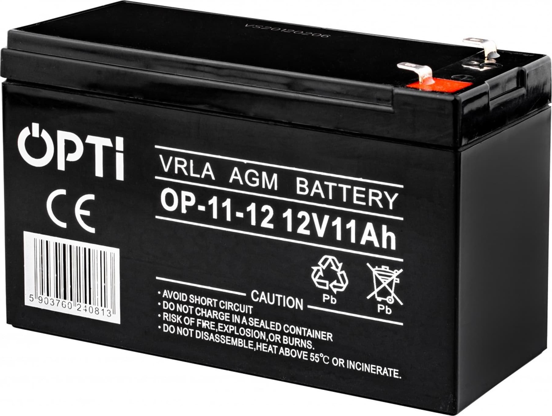 Volt Akumulator AGM OPTI 12V 11 Ah