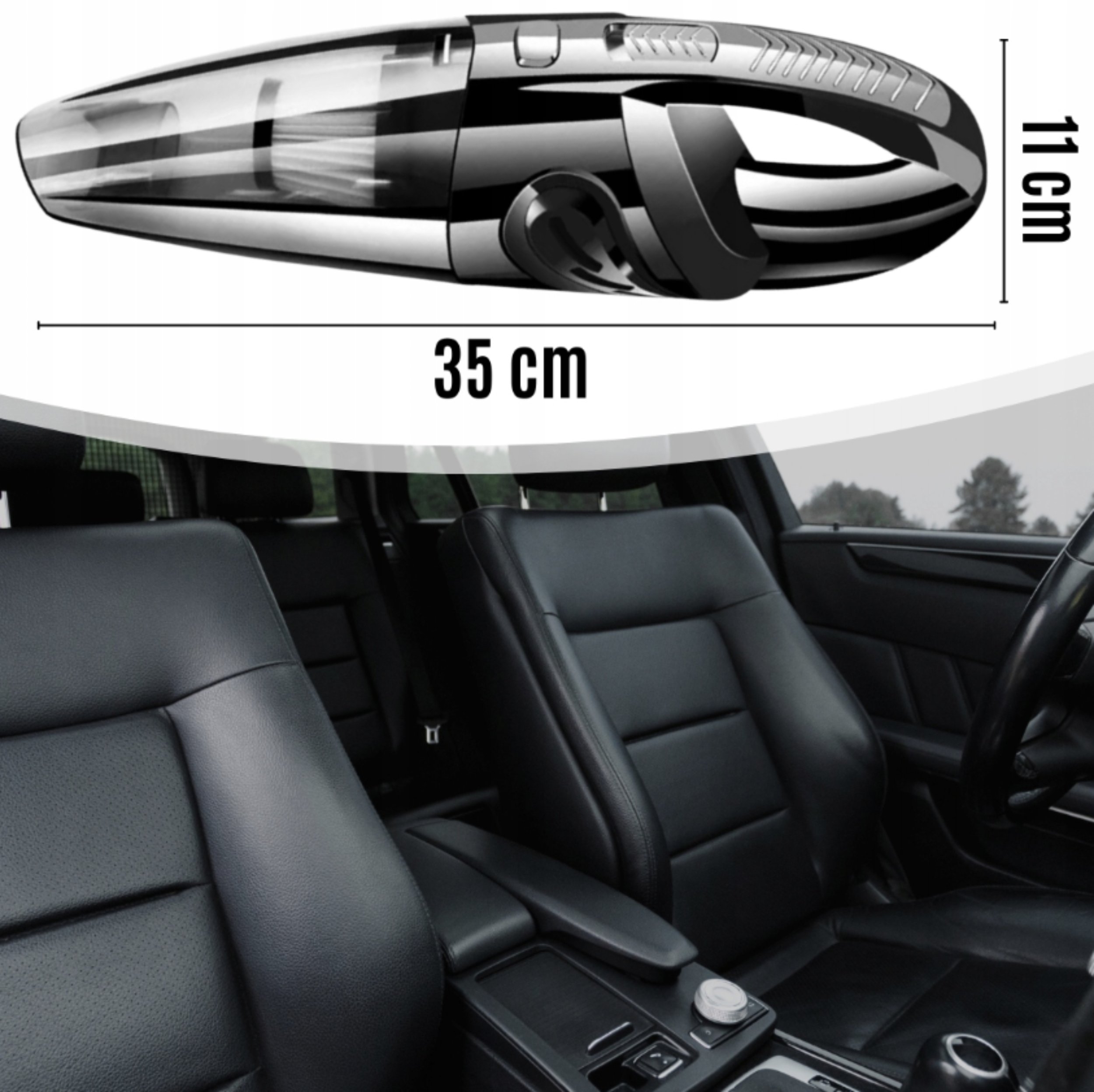 Odkurzacz ręczny paczuszkowo24 RĘCZNY ODKURZACZ SAMOCHODOWY BEZPRZEWODOWY