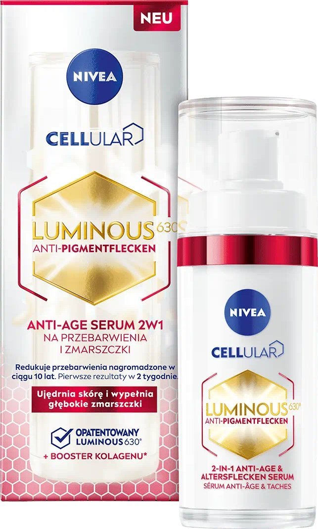Nivea Cellular Luminous 630 Serum 2w1 na przebarwienia i zmarszczki 30ml