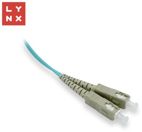 LYNX duplexní patch kabel MM, OM3, SC/SC, 50/125µm, 5m